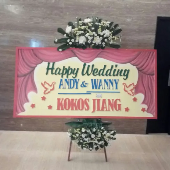 Balikpapan Bunga Papan Happy Wedding di Balikpapan<br>BPPN BP HW 752 1 bunga_papan_happy_wedding_balikpapan_751