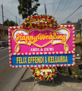 Bandung Bunga Papan Happy Wedding Bandung BDGBPHWF 