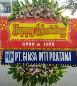 Cibinong Bunga Papan Happy Wedding di CibinongCBNG BP HW 601