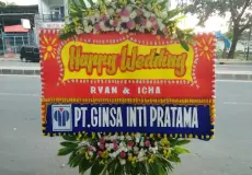 Cibinong Bunga Papan Happy Wedding di Cibinong<br>CBNG BP HW 601 1 bunga_papan_happy_wedding_bogor