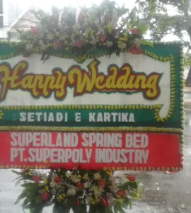 Cibinong Bunga Papan Happy Wedding di CibinongCBNG BP HW 501