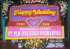 Cianjur Bunga Papan Happy Wedding di Cianjur<br>CIJR BP HW 751 1 bunga_papan_happy_wedding_di_cianjur