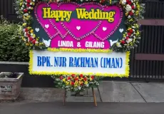 Jakarta Bunga Papan Happy Wedding Jakarta<br>JKT BP HW 1001 1 bunga_papan_happy_wedding_jakarta_1100