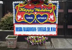 Jakarta Bunga Papan Happy Wedding Jakarta<br>JKT BP HW 701 1 bunga_papan_happy_wedding_jakarta_700_2