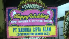 Bunga Papan Happy Wedding di TangerangTGRN BP HW 501