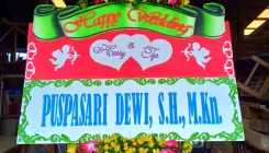 Bunga Papan Happy Wedding di YogyakartaYOGY BP HW 501