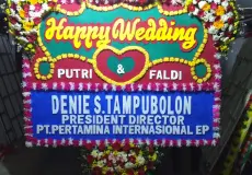 Bandung Bunga Papan Happy Wedding Bandung<br>BDG-BP-HW-H 1 bunga_papan_pernikahan_bandung_802
