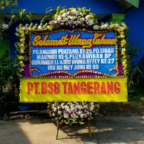 Cianjur Bunga Papan Happy Wedding di Cianjur<br>CIJR BP HW 1001 1 bunga_papan_ucapan_ulang_tahun_cianjur