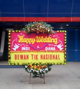 Jakarta Bunga Papan Happy Wedding Jakarta JKT BP HW 501 