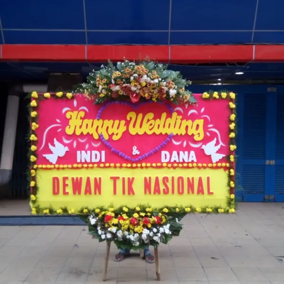 Jakarta Bunga Papan Happy Wedding Jakarta <br>JKT BP HW 501  1 jkt_bp_hw_500_2
