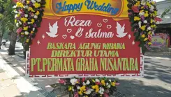 Bunga Papan Happy Wedding Surabaya SRBY BP HW 601